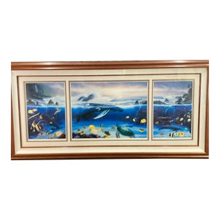"Ocean Trilogy" Triptych Lithograph by Robert Wyland For Sale