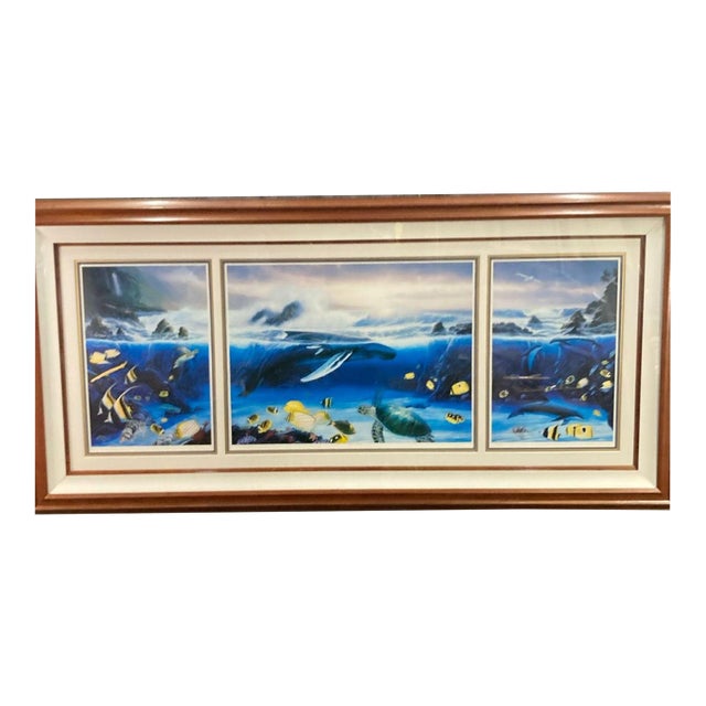"Ocean Trilogy" Triptych Lithograph by Robert Wyland For Sale