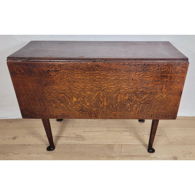 Georgian Drop-Leaf Dining Table in Oak, 1820s For Sale - Image 16 of 18