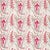 Sanderson Jamila Fabric in Coral/Aqua - a Sample For Sale