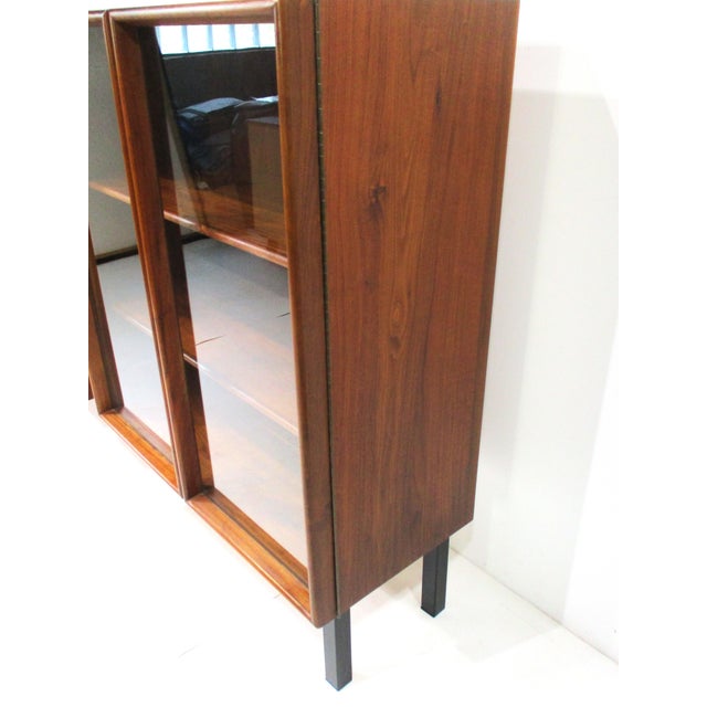 Nakashima Studio Mid Century Black Walnut Bookcase in the Style of Nakashima For Sale - Image 4 of 13