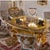 Maison Velour Imperial Shell Baroque Dining Set – Table & 6 Chairs For Sale - Image 4 of 7
