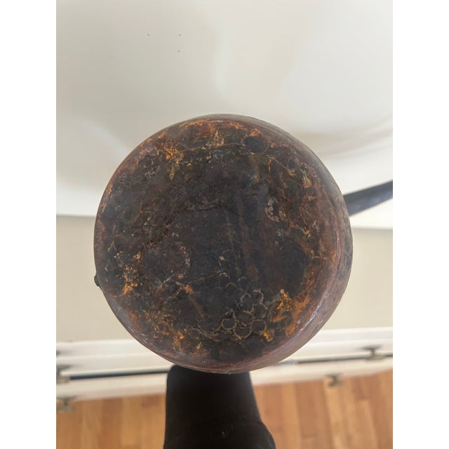 Antique 19th Century Middle Eastern Dallah Arabic Brass Coffee Pot For Sale - Image 4 of 11