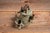 Early 20th-Century Cast Metal Bulldog Tree Stump Desk Humidor For Sale - Image 4 of 9