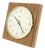 Vintage Wood and Brass Wall Clock from Diehl, 1960s For Sale