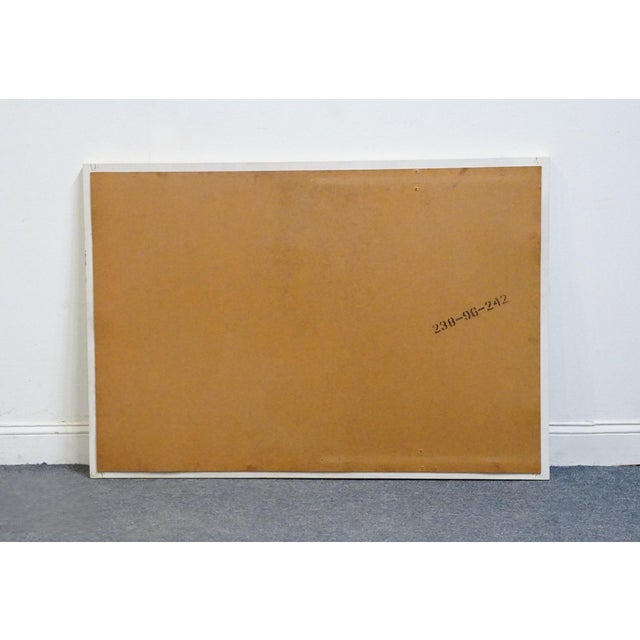 Late 20th Century Bassett Furniture Ticino Collection Cream Painted 51" Mirror 238-96-242 For Sale - Image 5 of 6