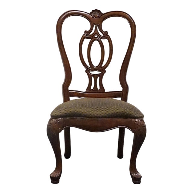 Thomasville Furniture Kent Park Collection Solid Mahogany Traditional Style Dining Side Chair 38921-821 For Sale