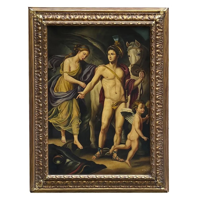 After A.R. Mengs, Perseo and Andromeda, Italy, 2005, Oil on Canvas, Framed For Sale