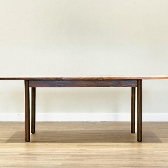 Mid-Century Walnut Dining Table and Chairs, Denmark, Set of 5 For Sale - Image 4 of 12