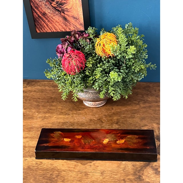 Vintage Japanese Lacquer Desk Organizer For Sale - Image 13 of 18