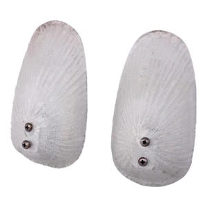 Set of 2 Vintage Italian Murano Glass White Wall Sconces, 1970