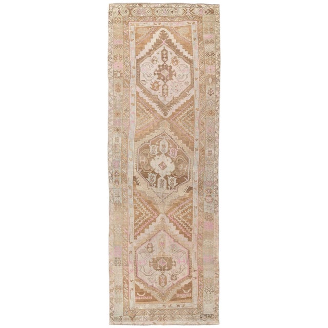 Mid 20th Century Vintage Turkish Oushak Rug, 05'03 X 15'05 For Sale - Image 10 of 10