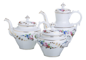 Coffee Pot and Tea Pot with Sugar Bowl, Set of 3
