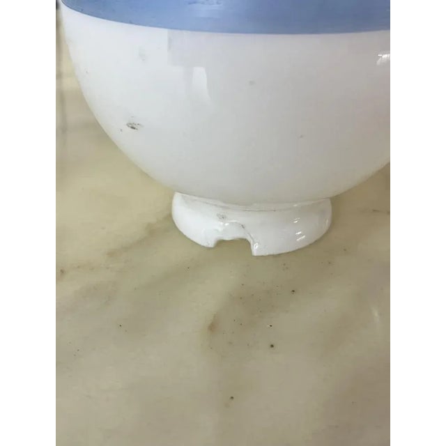 Vintage Suspension 4 Lights with Glass Bowls, Italy, 1970s For Sale - Image 12 of 13