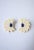 A pair of 14-karat yellow gold and blue lapis earrings, in the Art Deco style, circa late-20th century, 1980s, 1990s....