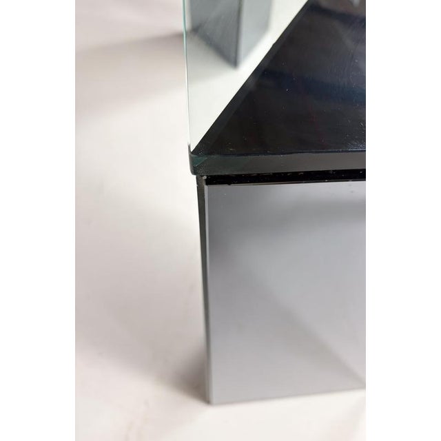 Console Table in Mirrored Glass by Guiseppe Raimondi for Cristal Art, Italy, 1970s For Sale - Image 10 of 11