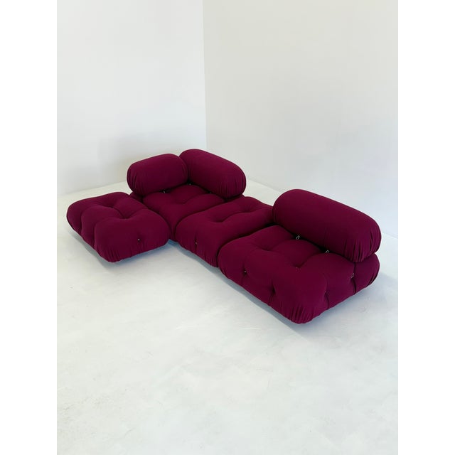 Mario Bellini Camaleonda Modular Sofa in Bordeaux by Mario Bellini for B&B Italia, 2000s For Sale - Image 4 of 14