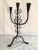Mid-Century Modern 1950 Hand Wrought Iron Candle Holder For Sale - Image 3 of 10