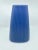 Vintage Royal blue art decor vase with vertical textured lines running up and down the vase. Perfect for florals or as is!...