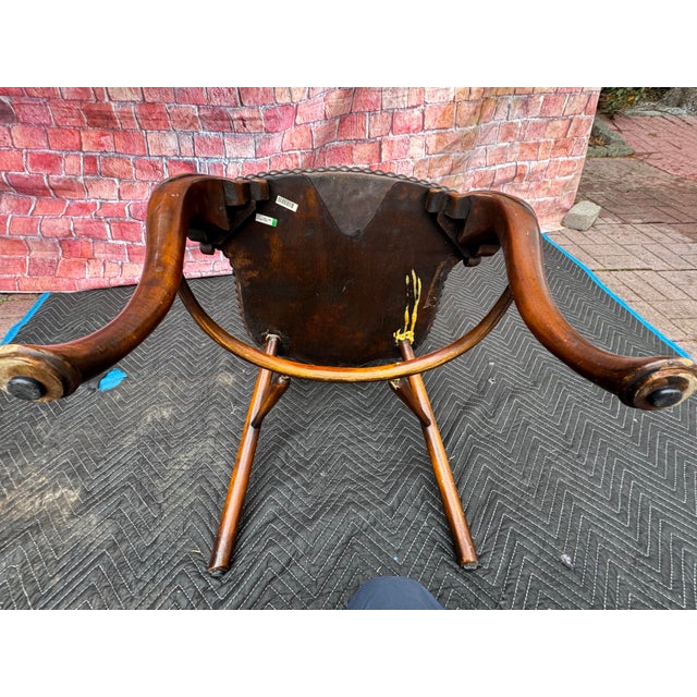 1900 - 1909 Vintage Gothic Strawberry Hill Windsor Steeple Back Dining Chair For Sale - Image 5 of 12