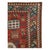An antique Caucasian Kazak accent rug handmade during the late 19th century. Measures: 6' 3" x 8' 7".