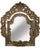 Early 19th Century rustic giltwood antique Italian mirrors: a pair Hand carved giltwood surrounds the mirror in mosaic...