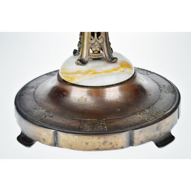 Vintage Art Deco Brass and Onyx Ashtray Stand Chairish