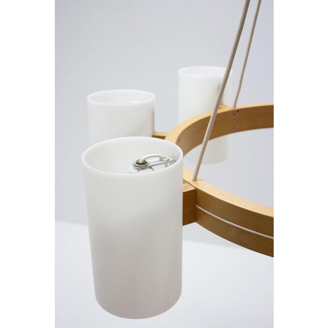 Luxus Large Chandelier by Uno and Östen Kristiansson for Luxus, 1960s For Sale - Image 4 of 9