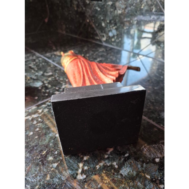 Art Deco Vintage Art Deco Style Bronze "Elegant Dancer" Sculpture – After d.h. Chiparus (Jg) For Sale - Image 3 of 7