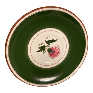 1960s Stangl Ceramic Plate Thistle Pattern Salad Plate Dessert Plate For Sale
