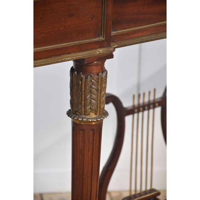 Long French Empire Revival Style Console Table in Mahogany, 1890s For Sale - Image 15 of 18