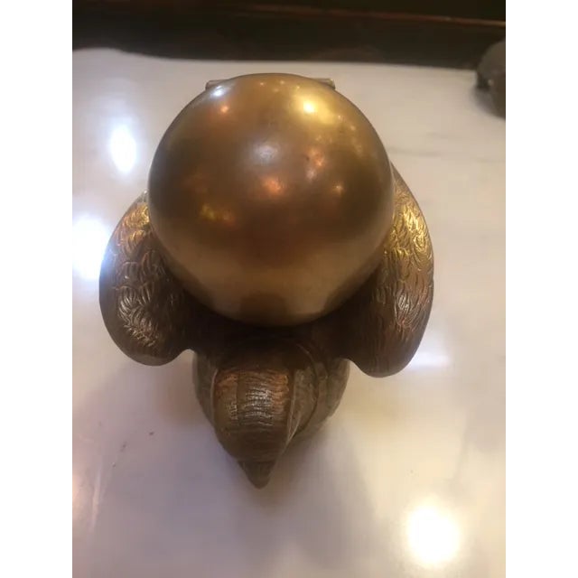 19th C. French Bronze Bird Inkwell For Sale - Image 9 of 11