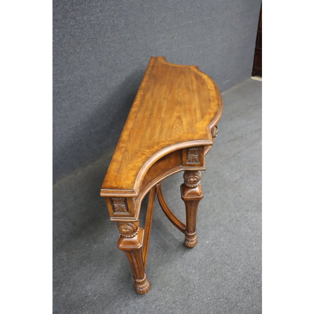 Drexel Heritage Cherry and Walnut Console Table For Sale - Image 13 of 17