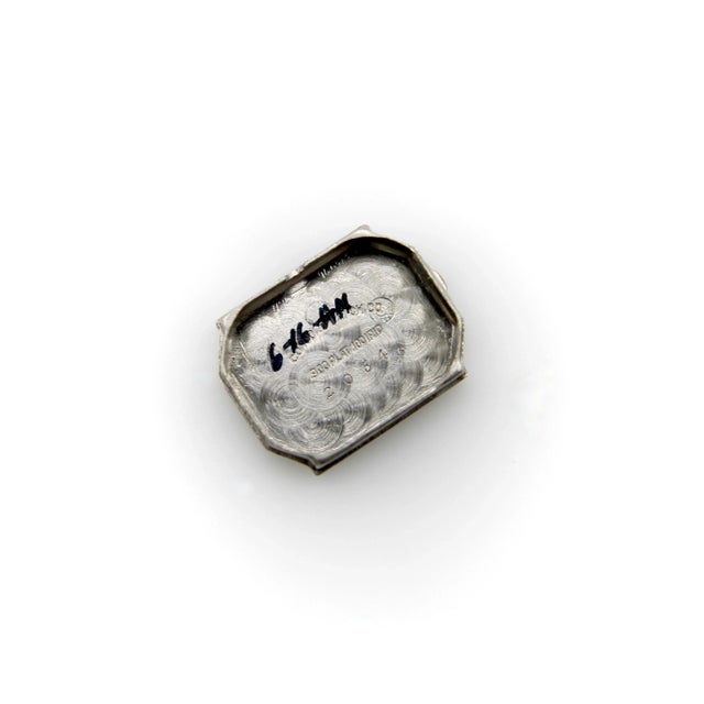 1920s Art Deco Platinum and Diamond Wristwatch by Concord For Sale - Image 9 of 12