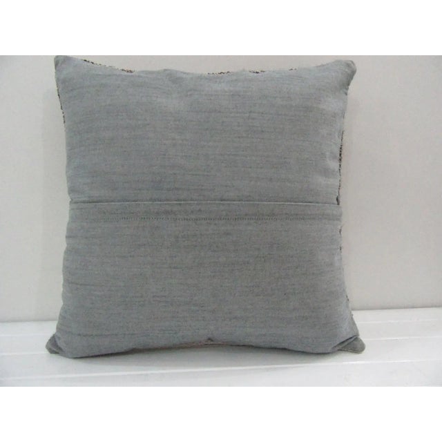 Turkish Handmade Patchwork Turkish Kilim Pillow Cover For Sale - Image 3 of 4