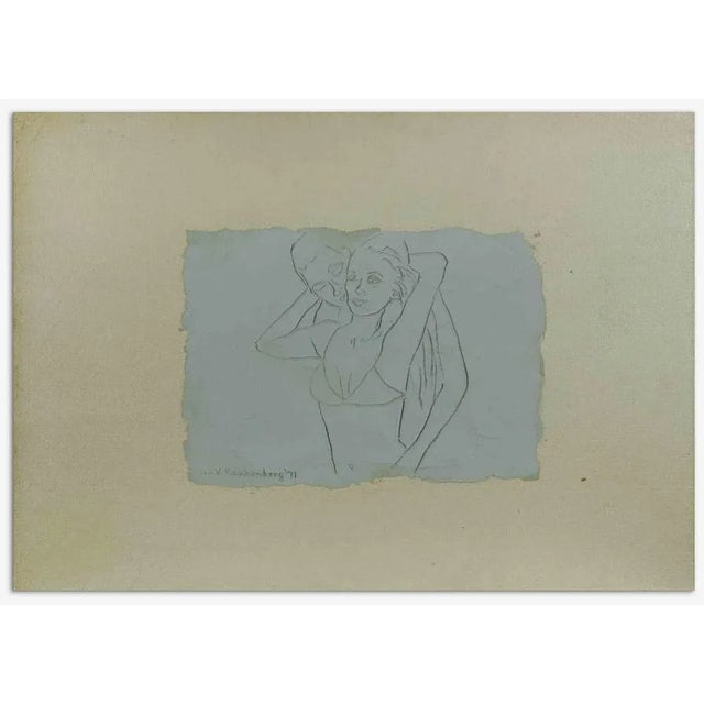 Modern Leon V. Rosenberg, The Lovers, Concrete, 1971 For Sale - Image 3 of 4