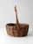 Farmhouse Vintage Wicker Basket With Handle For Sale - Image 3 of 11