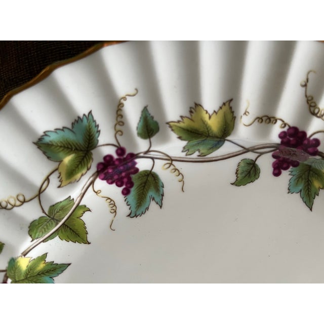 Cream Vintage Royal Worcester Baccanal China Plates- Set of 10 For Sale - Image 8 of 10