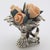 Vintage Italian Handmade Genuine Silver & Salt Dough Flower Bouquet Dollhouse Miniature For Sale - Image 4 of 12