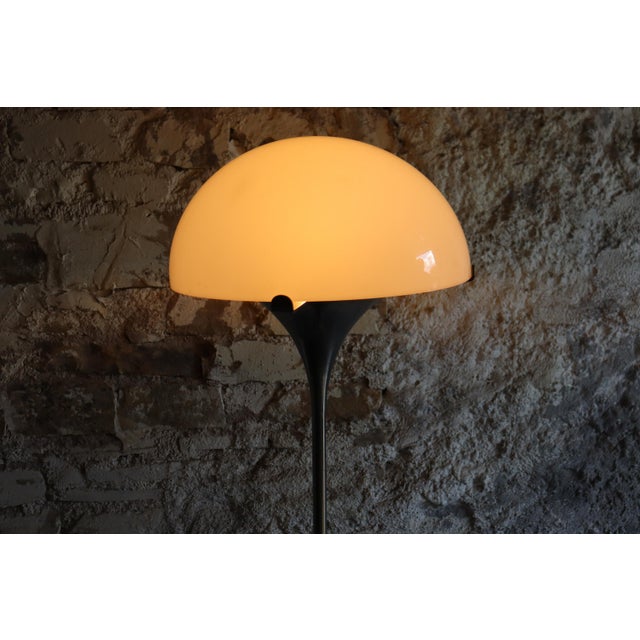 Metal Vintage Verner Panton Style Floor Lamp, 1960s For Sale - Image 7 of 9