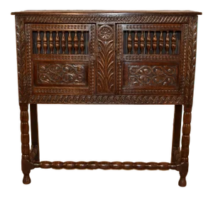 17th Century English Oak Aumbrey