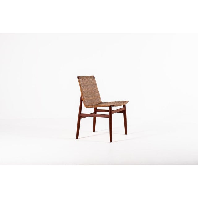 Vintage Teak and Rattan Chair by Jørgen Høj for Thorald Madsen, 1950s For Sale - Image 16 of 16