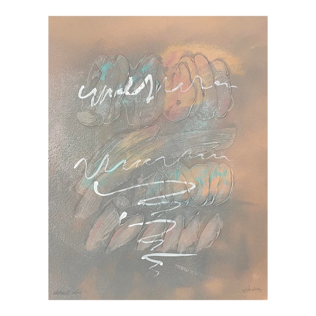 1980s Andrez Large Modern Painting For Sale
