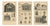 After Montfaucon, Roman Temple Architecture, 1721, Engravings, Set of 3 For Sale