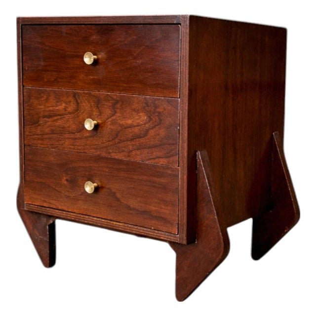 Console/Night Stand in Hardwood Attributed to Jose Zanine Caldas, 1950s For Sale