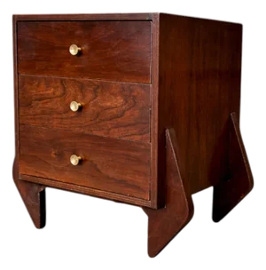 Console/Night Stand in Hardwood Attributed to Jose Zanine Caldas, 1950s
