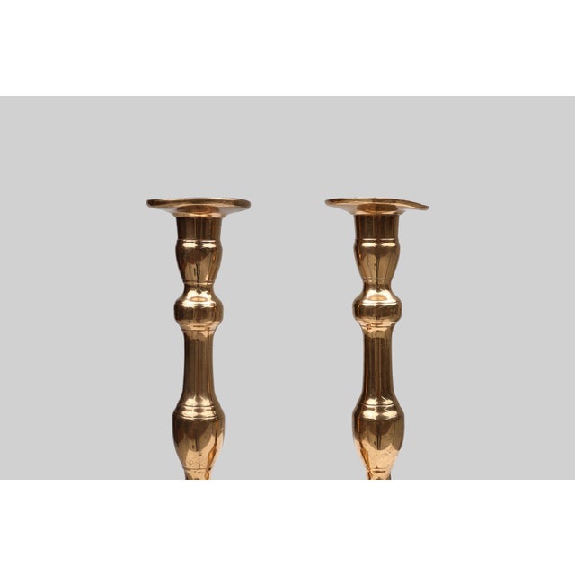 Rustic French Candlesticks in Bronze, 1890s, Set of 2 For Sale - Image 3 of 11