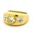 Vintage 1970s 18k Gold Diamond Gypsy Ring, 1.75 Carats Total, Size 5.75 For Sale In Miami - Image 6 of 16