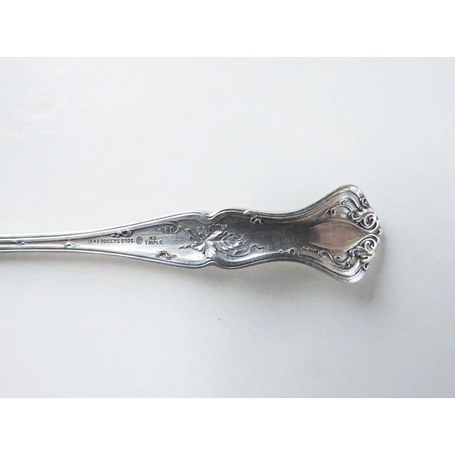 Vintage Silverplate Cocktail Forks Grape Pattern - Set of 6 For Sale - Image 4 of 5