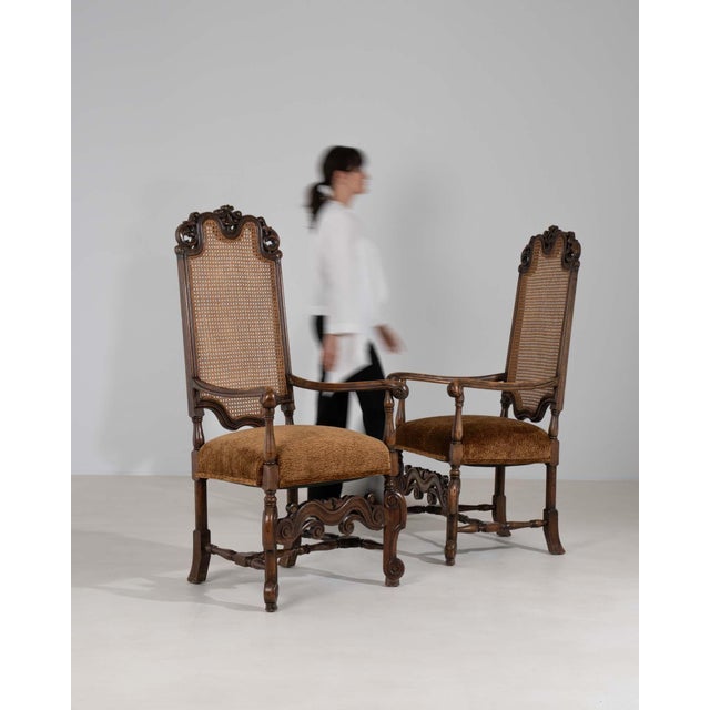Early 20th Century France Red Wood Armchair For Sale - Image 10 of 11